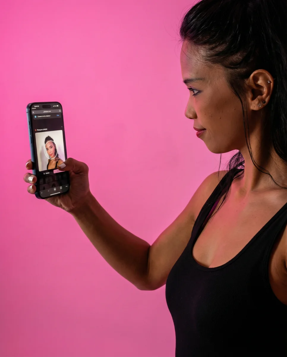 Selfie search in a gallery under your own brand