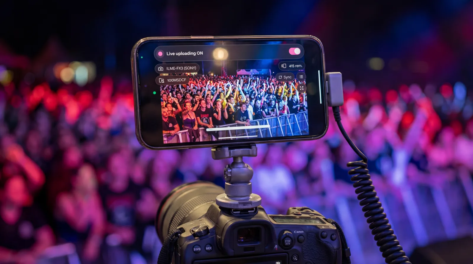 Camera connected over USB-C